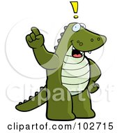 Poster, Art Print Of Exclaiming Alligator