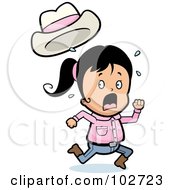 Running Little Cowgirl