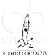 Royalty Free RF Clipart Illustration Of A Doobie Character Running