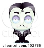 Royalty Free RF Clipart Illustration Of A Little Vampire Man by Cory Thoman