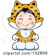 Poster, Art Print Of Cute Asian Girl In A Jaguar Costume