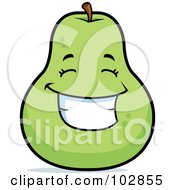 Poster, Art Print Of Happy Grinning Pear
