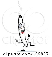 Royalty Free RF Clipart Illustration Of A Doobie Character Dancing