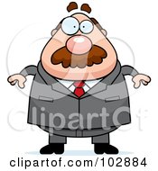 Poster, Art Print Of Chubby Businessman