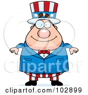 Poster, Art Print Of Chubby Uncle Sam