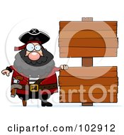 Chubby Pirate By Double Wooden Signs