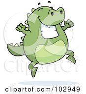 Poster, Art Print Of Happy Jumping Lizard