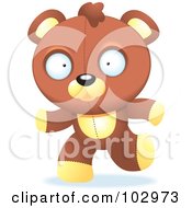 Poster, Art Print Of Running Teddy Bear