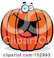 Happy Pumpkin Character