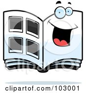 Royalty Free RF Clipart Illustration Of A Happy Photo Album Smiling