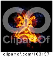Poster, Art Print Of Blazing Angry Face Symbol