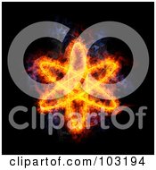 Royalty Free RF Clipart Illustration Of A Blazing Atom Symbol