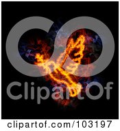 Royalty Free RF Clipart Illustration Of A Blazing Dove Of Peace Symbol