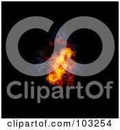 Royalty Free RF Clipart Illustration Of A Blazing Paragraph Symbol 2