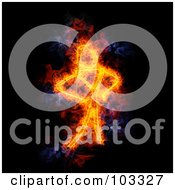 Poster, Art Print Of Blazing Stick Man Symbol