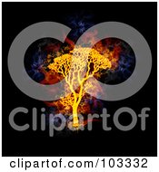 Poster, Art Print Of Blazing Tree Symbol - 2