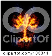 Poster, Art Print Of Blazing Tree Symbol