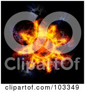 Poster, Art Print Of Blazing Solar Symbol