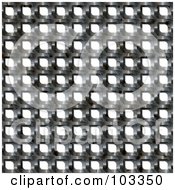 Silver Metal Mesh Background Over White