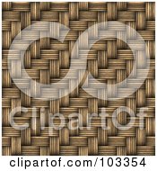 Poster, Art Print Of Wicker Weave Texture Background