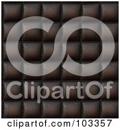 Seamless Brown Padded Leather Pattern