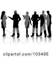 Poster, Art Print Of Group Of Professionals Standing And Talking