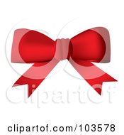 Royalty Free RF Clipart Illustration Of A Deep Red Bow by michaeltravers #COLLC103578-0111