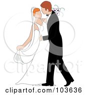 Poster, Art Print Of Irish Newlywed Couple Dancing At Their Wedding