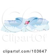 Royalty Free RF Clipart Illustration Of A Blue Bridal Garter Belt by Pams Clipart
