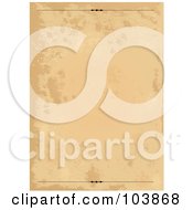 Poster, Art Print Of Grungy Old Parchment Paper Background With Top And Bottom Rules
