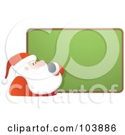 Poster, Art Print Of Santa Rubbing His Beard And Staring At A Blank Board