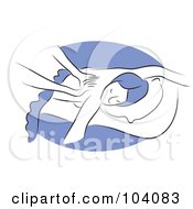 Royalty Free RF Clipart Illustration Of A Woman Getting Massaged by Prawny