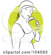 Poster, Art Print Of Woman Drinking