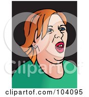 Poster, Art Print Of Pop Art Styled Red Haired Woman With An Attitude