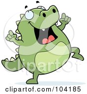 Lizard Doing A Happy Dance