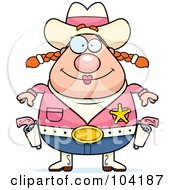 Chubby Female Cowgirl Sheriff