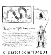 Poster, Art Print Of Digital Collage Of Revolutionary War Items