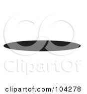 Royalty Free RF Clipart Illustration Of A Silhouetted Black UFO