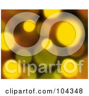 Poster, Art Print Of Yellow Blurred Lights Background