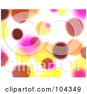 Poster, Art Print Of Yellow Red And Pink Blurred Lights Background