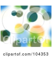 Poster, Art Print Of Green Blurred Lights Background