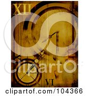 Poster, Art Print Of Dark Grungy Time Background