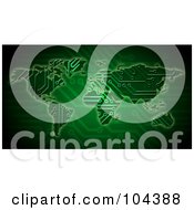 Royalty Free RF Clipart Illustration Of A Green Circuit Board Atlas