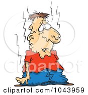 Poster, Art Print Of Cartoon Hot Man Melting