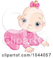 Poster, Art Print Of Baby Girl Crawling