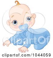 Poster, Art Print Of Baby Boy Crawling