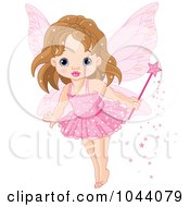 Poster, Art Print Of Cute Fairy Princess In A Pink Tutu