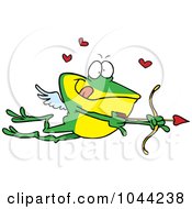 Poster, Art Print Of Cartoon Frog Cupid