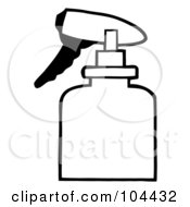 Poster, Art Print Of Coloring Page Outline Of A Gardening Spritzer Bottle