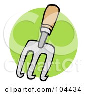 Royalty Free RF Clipart Illustration Of A Gardeners Hand Cultivater